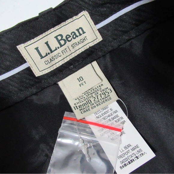 L.L. Bean Classic Fit Straight Wool Skirt Size 10 Petite Gray - Picture 6 of 12